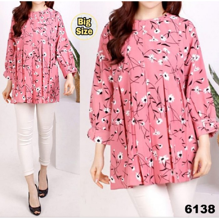 JUMBO PUSPITA PINK [Baju Atasan Wanita 0128] SDX