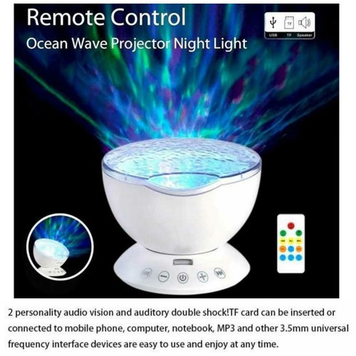 Ocean Waves Projector Lampu Tidur Proyektor Lampu Hias With Speaker