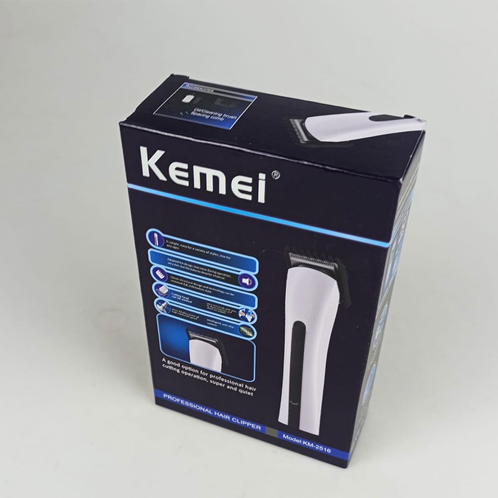 Kemei Alat Cukur Elektrik Hair Trimmer Shaver - KM-2516 - White