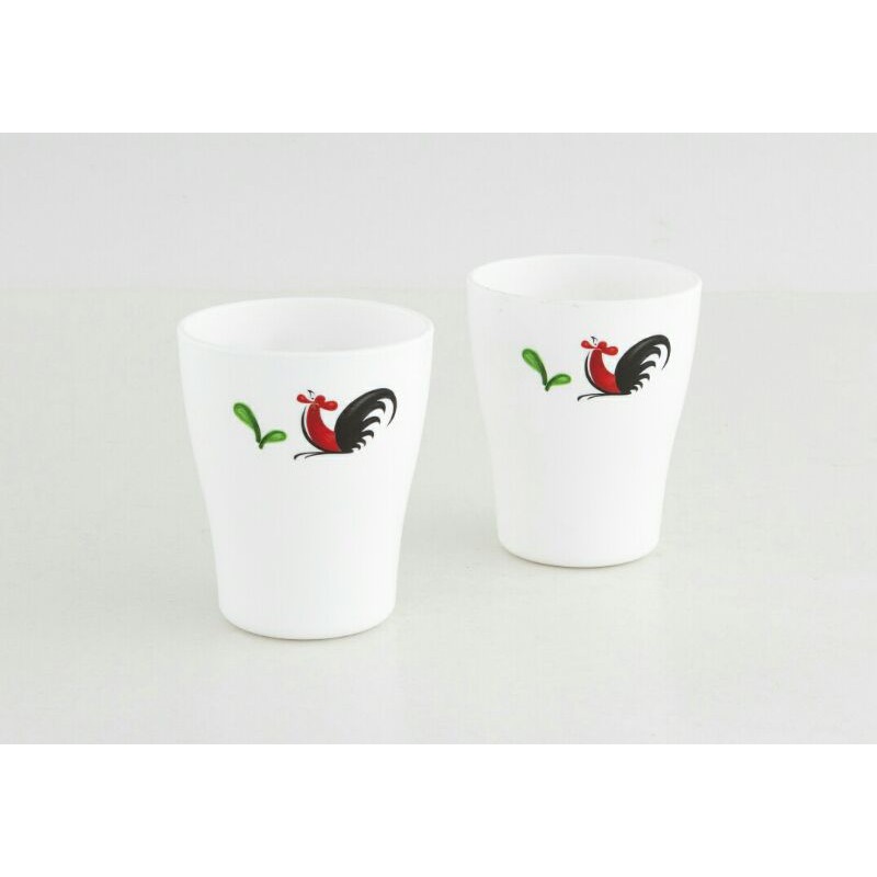 Gelas kukuruyuk cantik 1 set isi 2