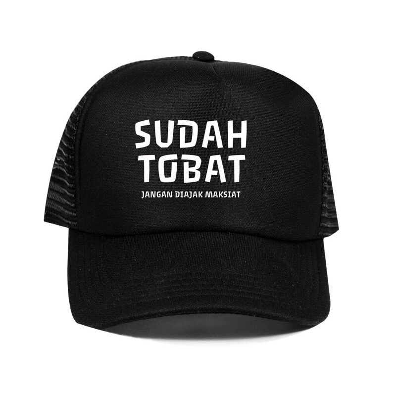 Topi Trucker Jaring Custom SUDAH TOBAT