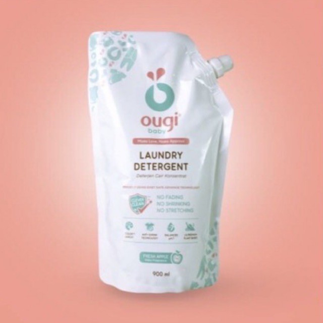 Ougi Baby Laundry Detergent 900ml Refill - Ougi sabun cuci baju