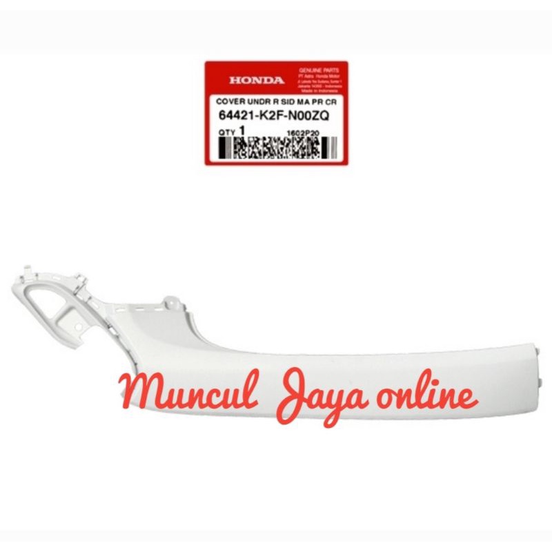 64421-K2F-N00ZQ Cover Dek Lantai Kanan Motor Honda New Scoopy eSP K2F Putih Doff