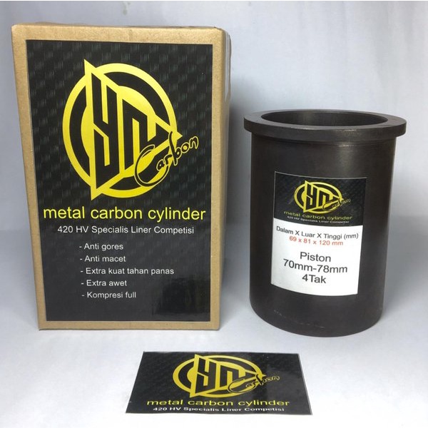 Unik LINER CARBON YN 420HV UNTUK PISTON 70-78 4TK Murah