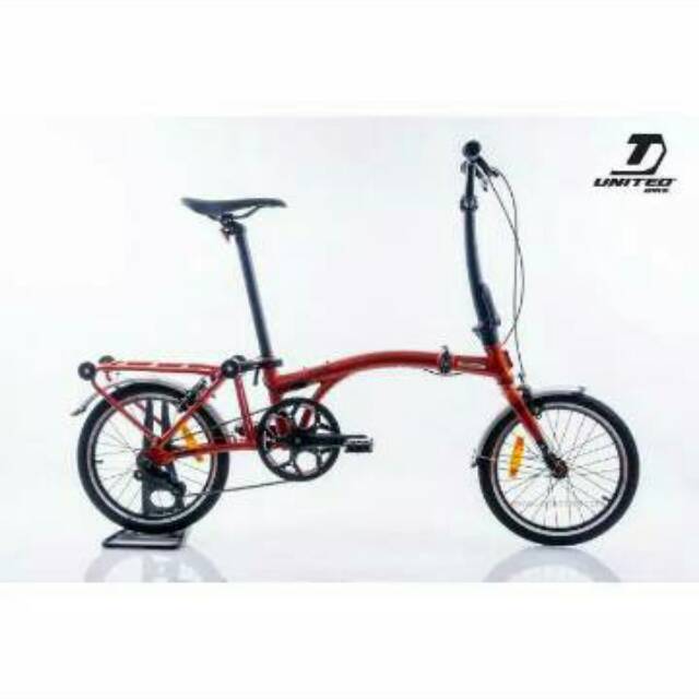 Sepeda lipat United Trifold 1s folding bike 16 inch 1 speed