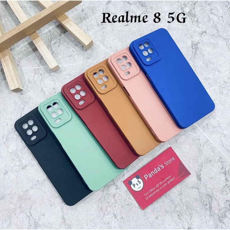 Softcase Pro Camera Realme 8 5G Candy Case Full Color 3D Silikon TPU