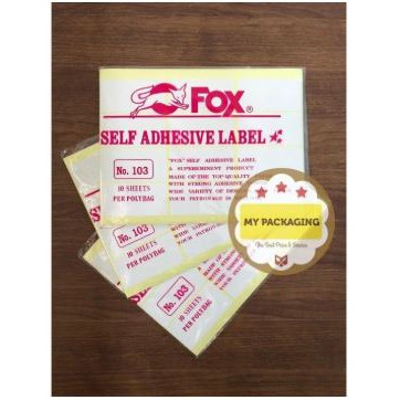 Label Nama PUTIH 103 ( 32 X 64 mm )