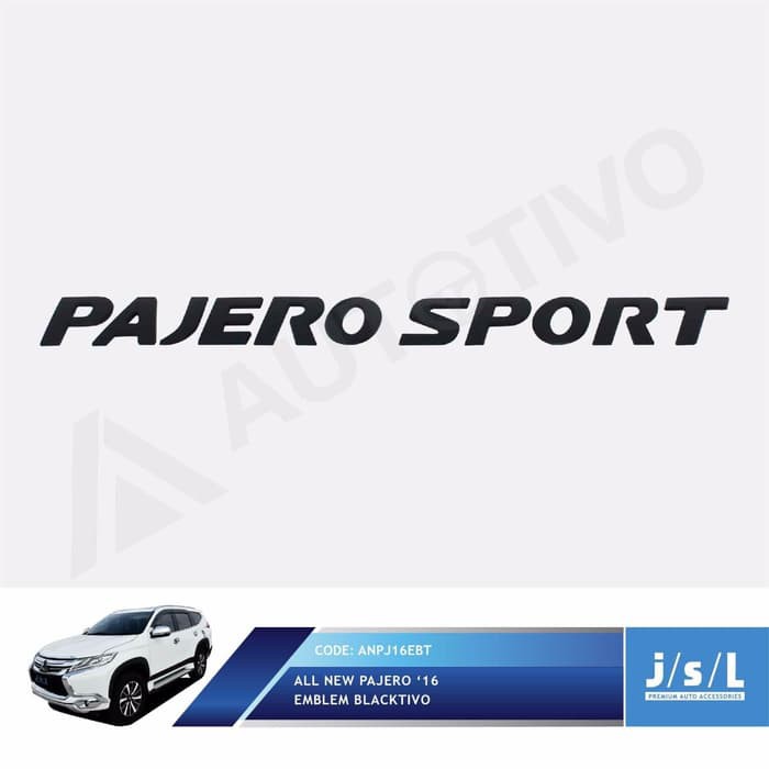 Emblem Kap Mesin All New Pajero Sport Blacktivo