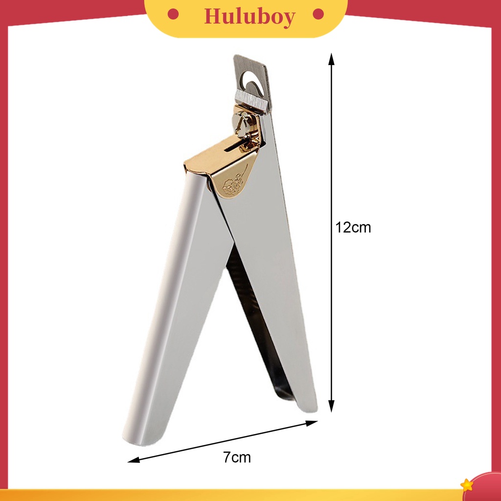 Huluboy Huluboy♡ Alat Pemotong Kuku Bentuk U Bahan Stainless Steel Untuk Manicure