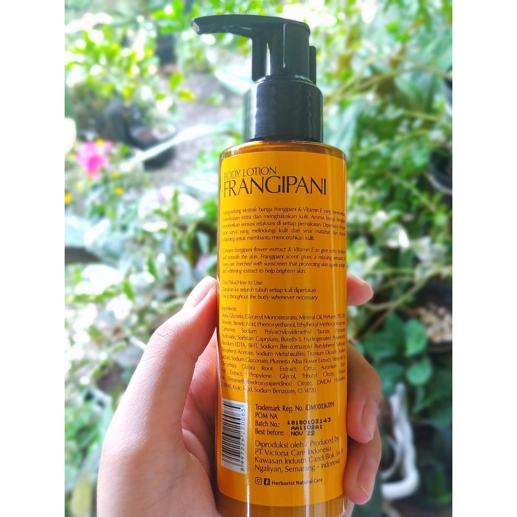 Herborist Hand and Body Lotion Frangipani 145ml