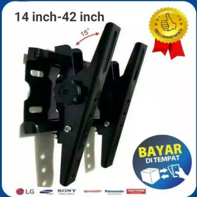 Bracket TV Led / Bracket Tv Lcd 14-60inch ( Flexible/Adjustable )