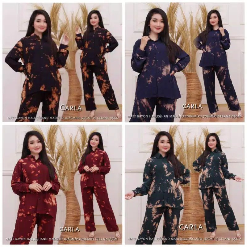 Setelan Tie Dye Lengan Panjang