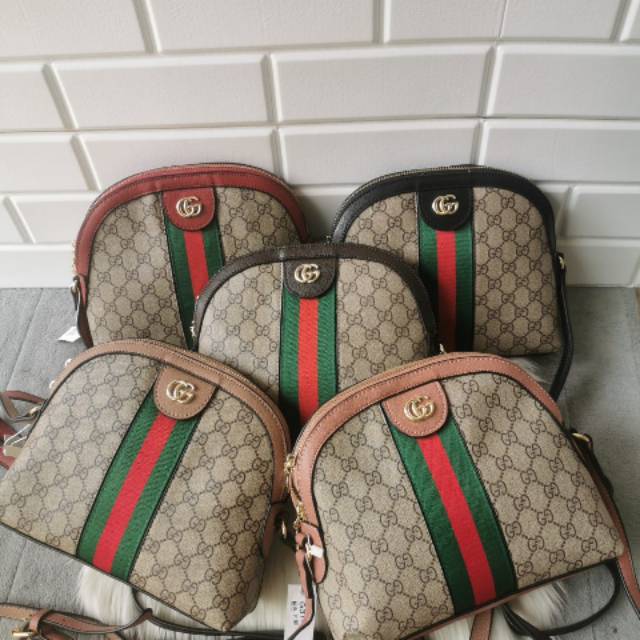GUCCI OPHIDIA MEDIUM SLING BAG / gucci signature sling bag / tas import murah