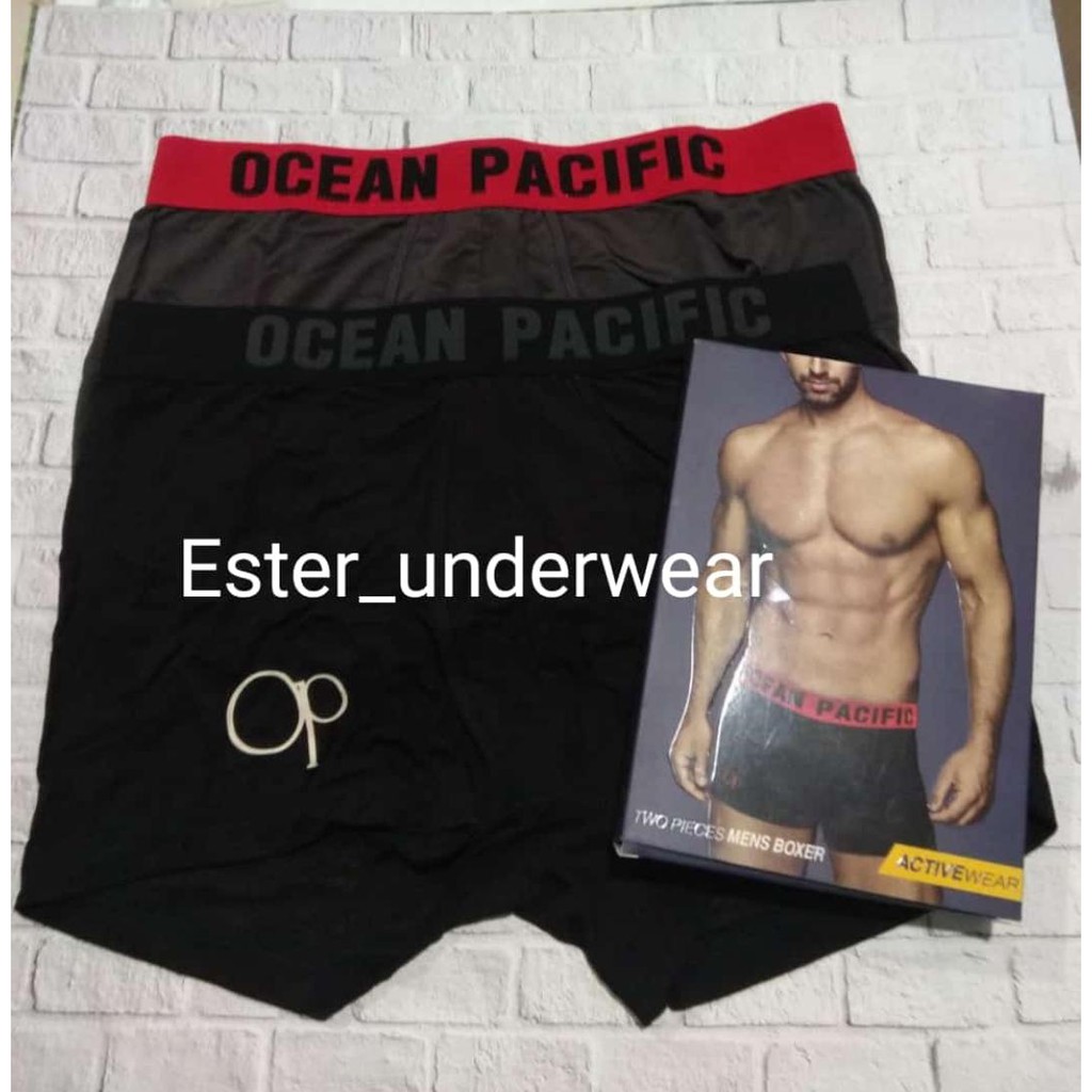 CELANA DALAM BOXER TERBARU OCEAN PACIFIC OP 2 033 isi 2 pcs