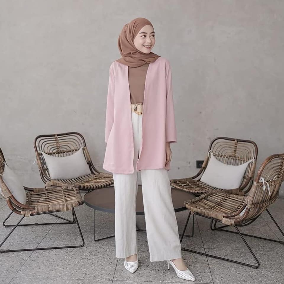 Baju Atasan Poppy Outer Cardigan Moscrepe