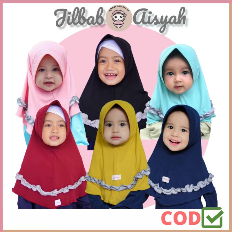 Jilbab Aisyah / jilbab anak perempuan