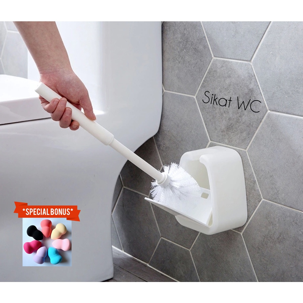 CA 02 Sikat WC Minimalist Tempel Dinding Toilet Brush