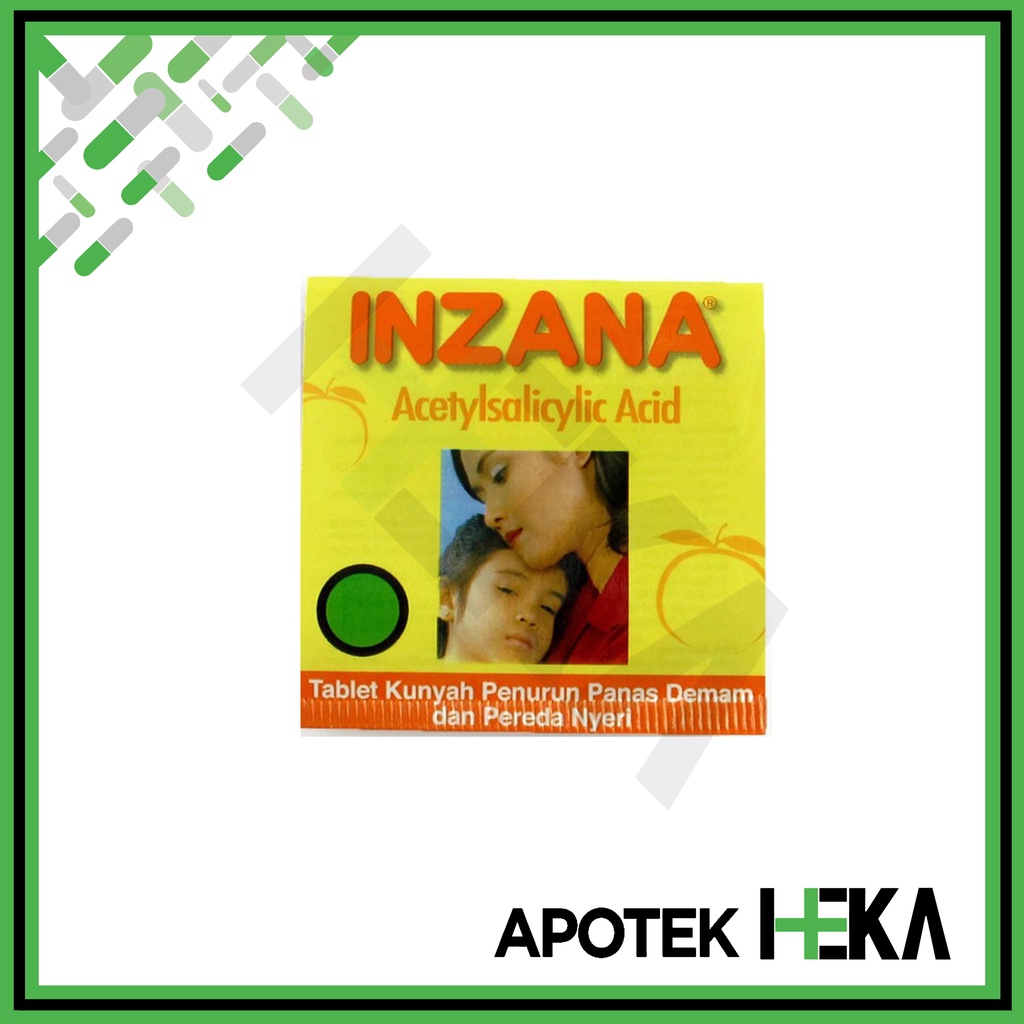 Inzana Strip isi 4 Tablet - Obat Penurun Panas Anak (SEMARANG)