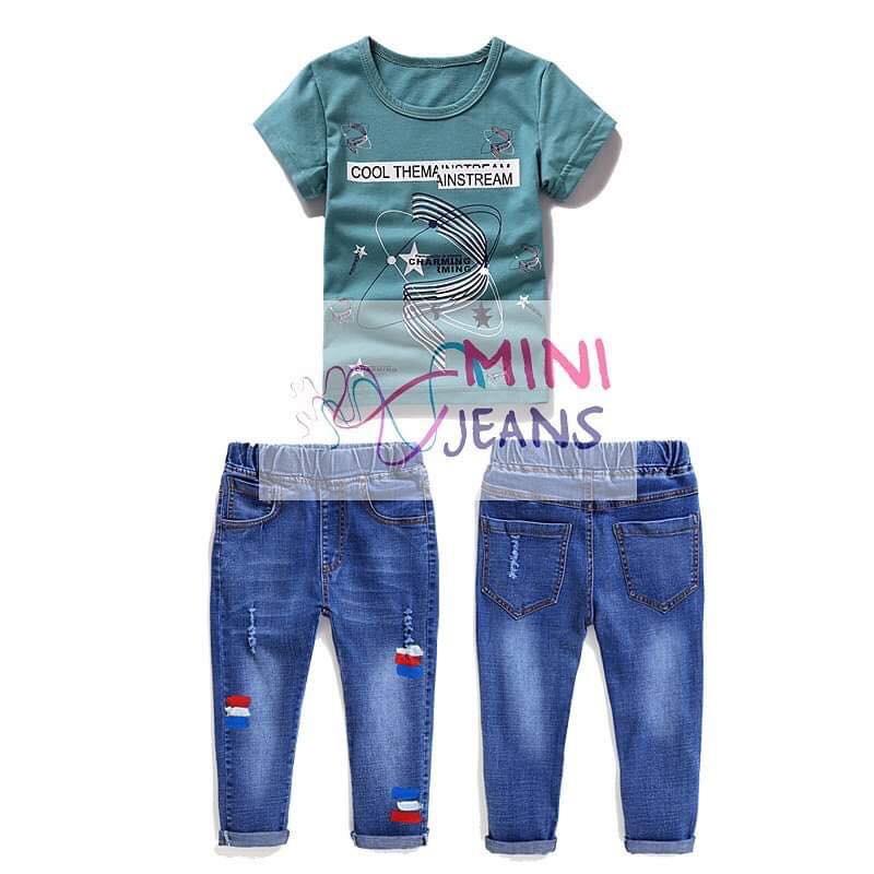 Setelan Anak Laki Cool Mainstream Set 2in1