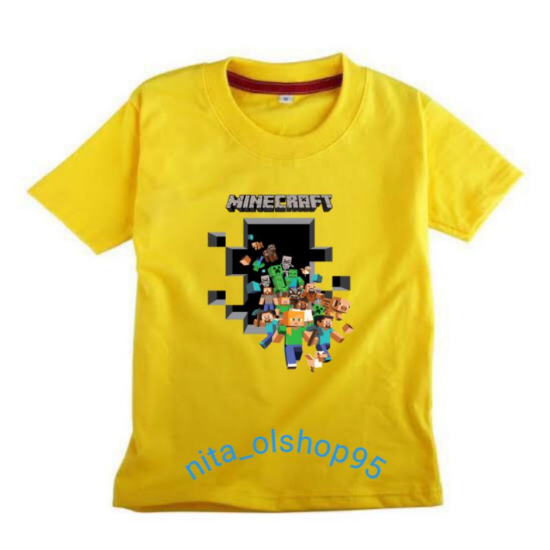 baju minecraft baju roblox kaos anak minecraft karakter