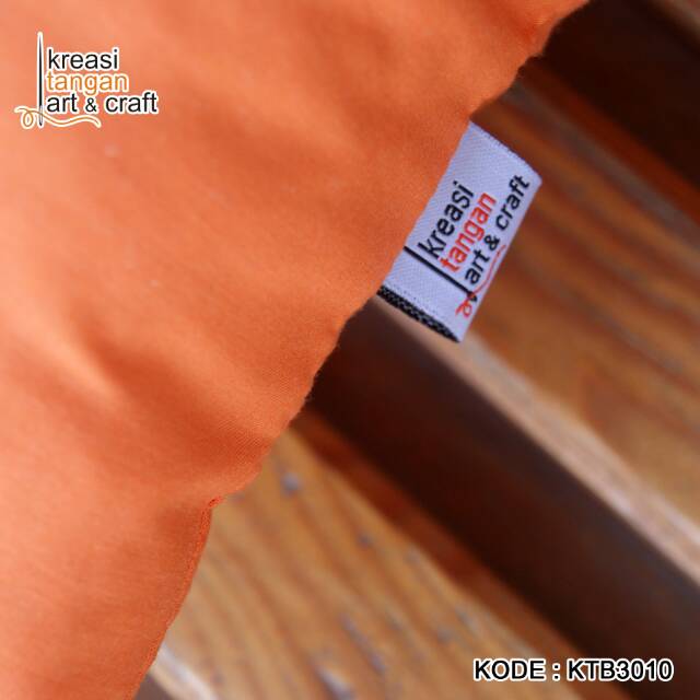 SARUNG BANTAL SOFA POLOS 30x50, 40x40, 45x45, 50x50, 60x60, 70x70 Orange KTB3010