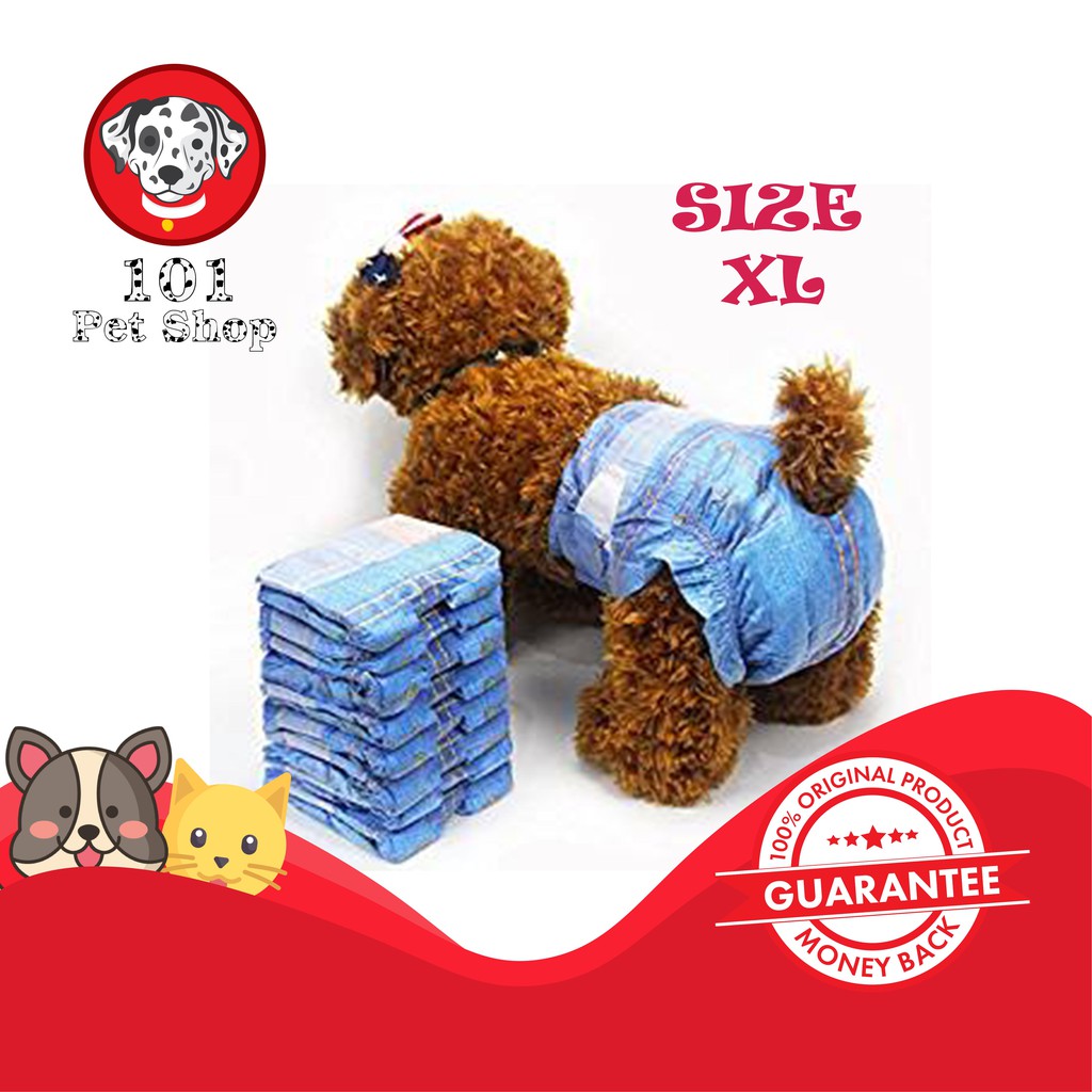 POPOK ANJING PET SOFT DIAPERS SIZE XL ISI 1 PCS - PAMPERS JEANS