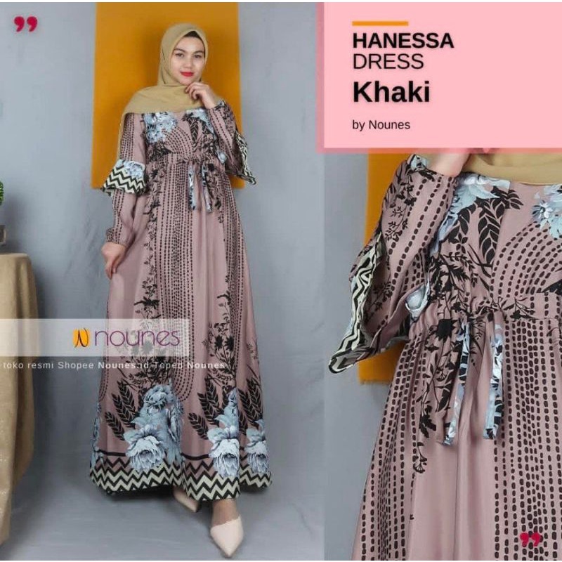 Hanessa Dress - by Nounes - Gamis Cantik Murah