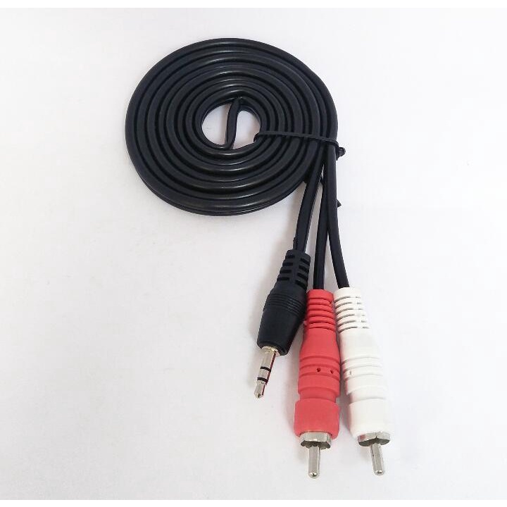 KABEL RCA TO RCA 1.5 / KABEL RCA TO JACK MINI STEREO/ WARNA HITAM/ KABEL AV VIDEO 1.5/ (Kabel Jak RCA DVD Ke TV)/ AV HIGH QUALITY/ KABEL AUDIO VIDEO MURAH