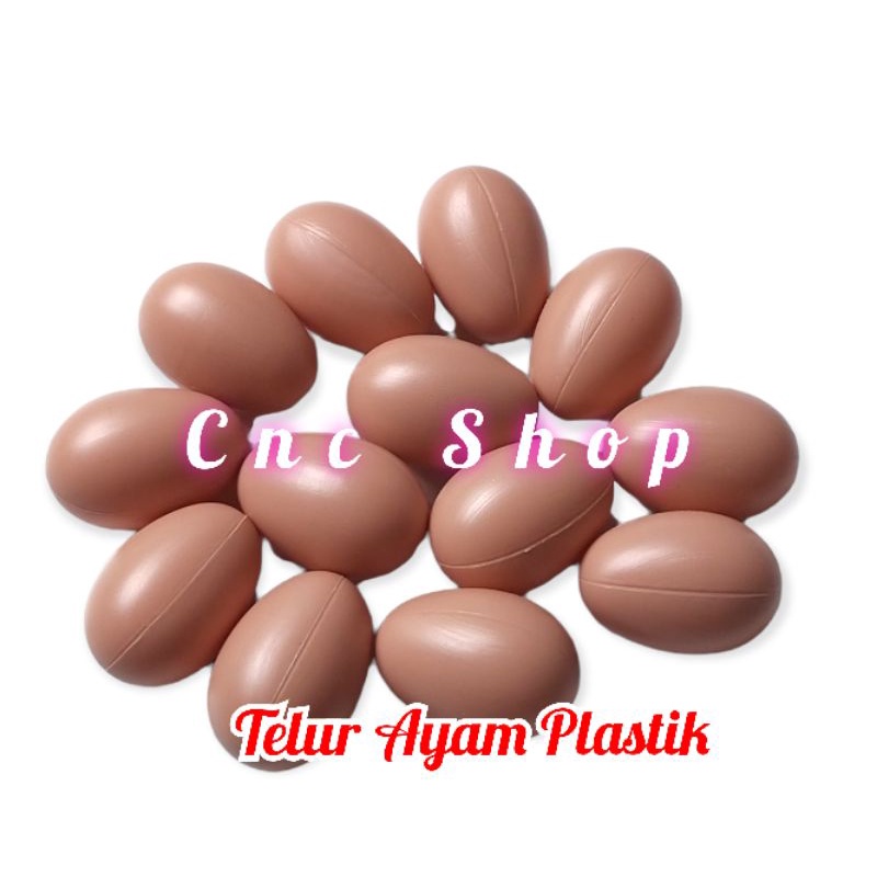 Mainan Telur Ayam Plastik / Telur Dummy Telor Paskah Kerajinan Anak Murah