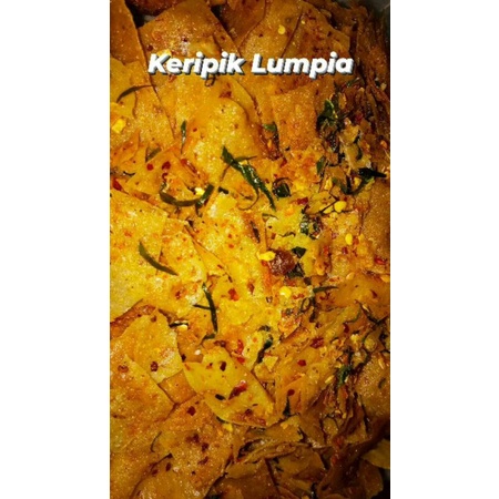 

Keripik Lumpia Pedas/Original Toples Ukuran 1300ml