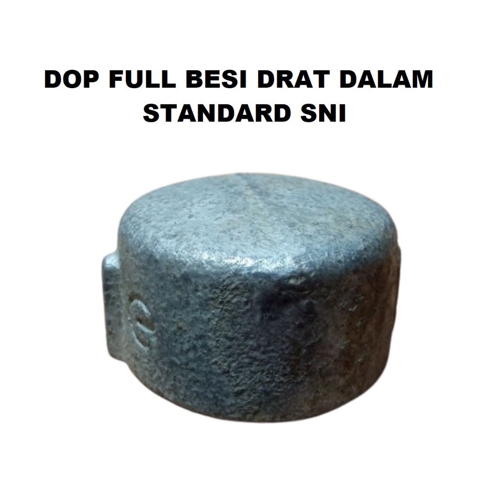 Dop Full Besi 2 inch Drat Dalam Tutup Lubang Septic Tank Pluk Ulir Tutup Pipa Full Besi 2 inch Air F