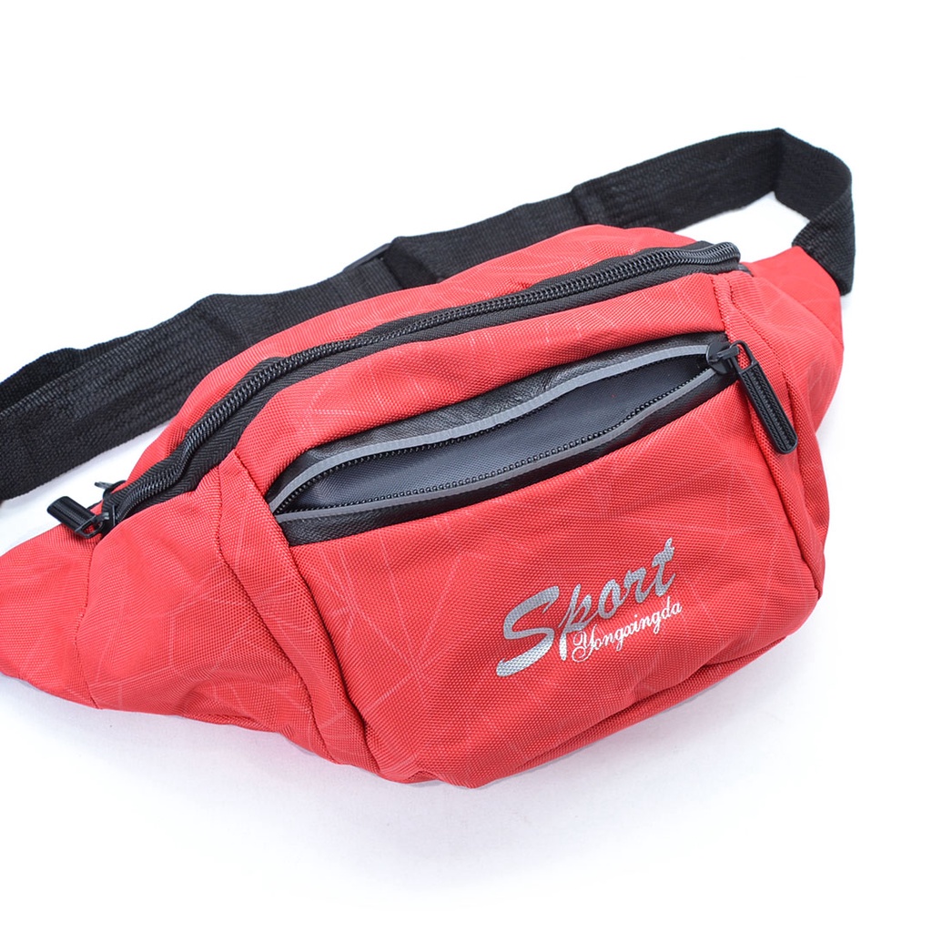WAISTBAG PRIA WANITA WAIST BAG ANTI AIR TAS SELEMPANG COWOK CEWEK KULIT 024