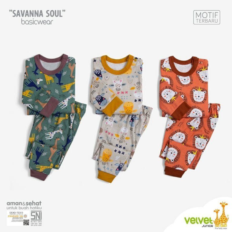 VELVET JUNIOR SETELAN PANJANG OBLONG - BAJU ANAK - BAJU BAYI - SET BAJU ANAK