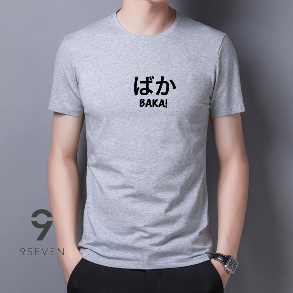 BAJU KAOS BAKA || KAOS DISTRO UNISEX || ATASAN LENGAN PENDEK TERLARIS || KAOS MOTIF SIMPLE