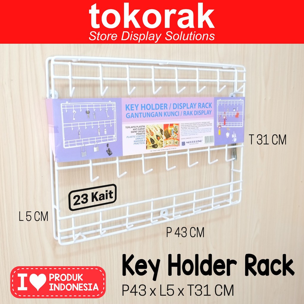 RAK GANTUNGAN KUNCI RACK KEY HOLDER MODELLINE RUMAH MOTOR KANTOR