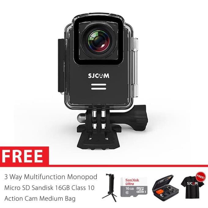 SJCAM M20 WiFi Mini Sports Action Kamera 3 Way Super 16GB