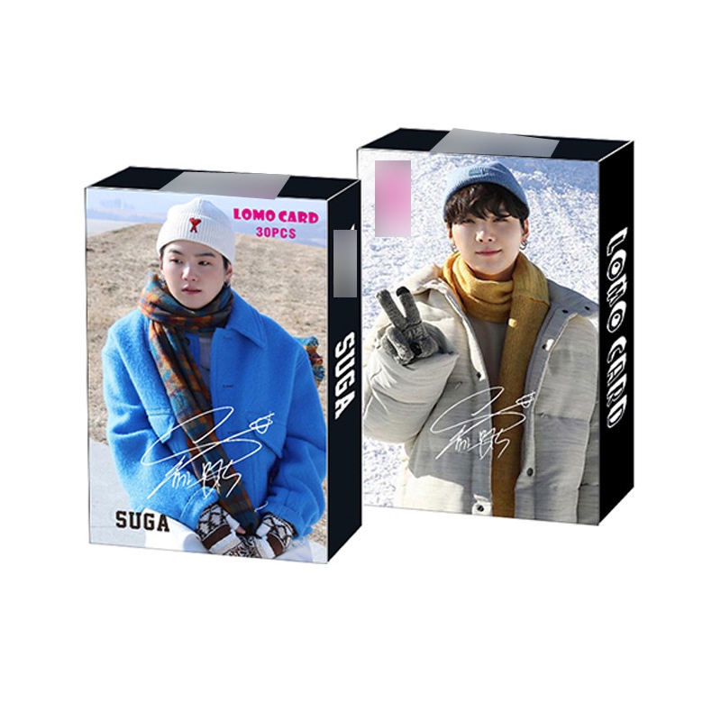 30pcs Kartu LOMO Foto BTS 2021 Anti Peluru Untuk Musim Dingin