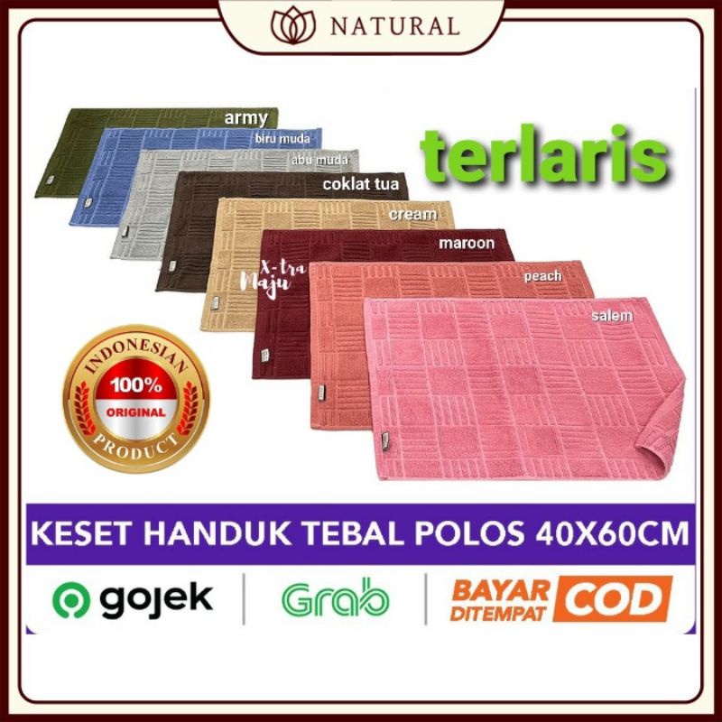 Keset Handuk Hotel NATURAL by chalmer 40x60cm  - GROSIR