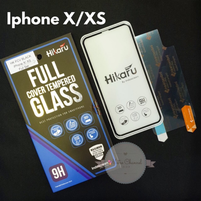 Anti gores iph11  Tempered  Glass Full Cover 11pro 11pro max ~ Indoscreen Hikaru