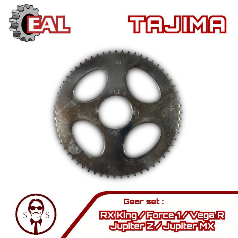 Gear Gir belakang Set RX King Force 1 Jupiter Z Jupiter MX Vega R 428 50T 52T