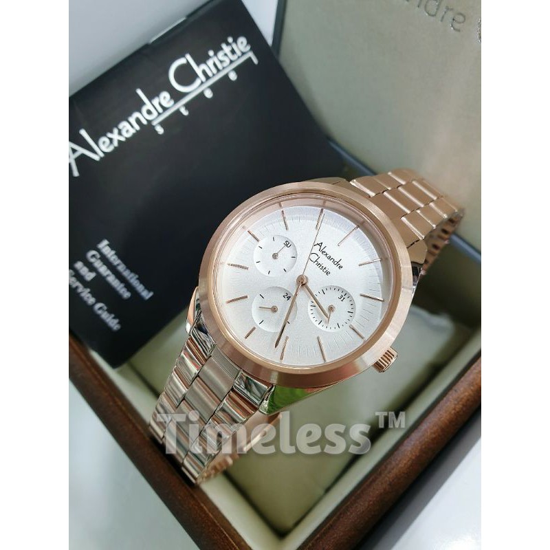 Jam tangan wanita alexandre christie ac 2817 BF