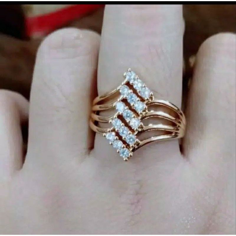 cincin xuping bermotif cantik