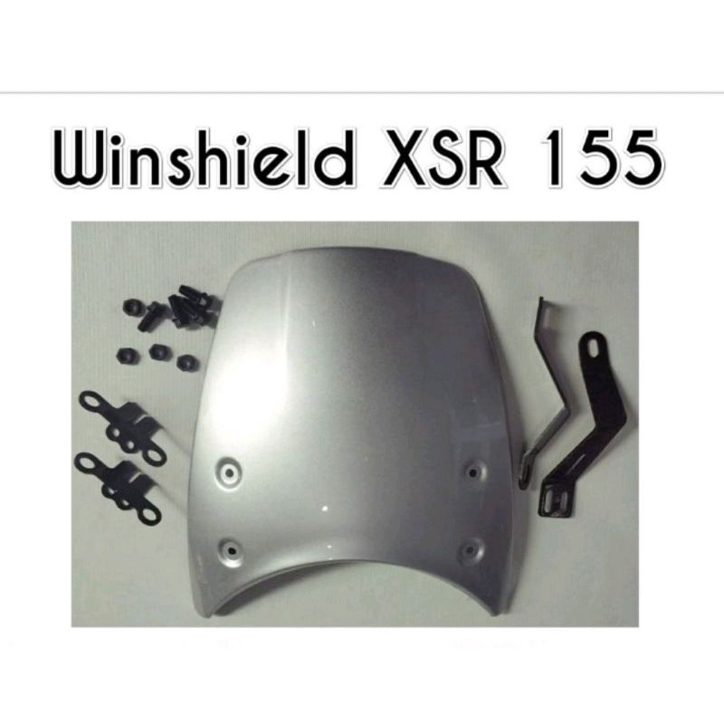 Windshield XSR 155 Visor XSR 155 Windshield Yamaha XSR 155 Visor Yamaha XSR 155 silver