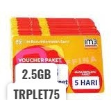 VOUCHER INDOSAT 2.5GB 5H ORI