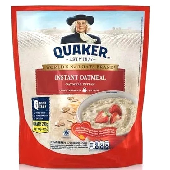 

QUAKER Instant Oatmeal 1kg - Oatmeal Instant Sereal