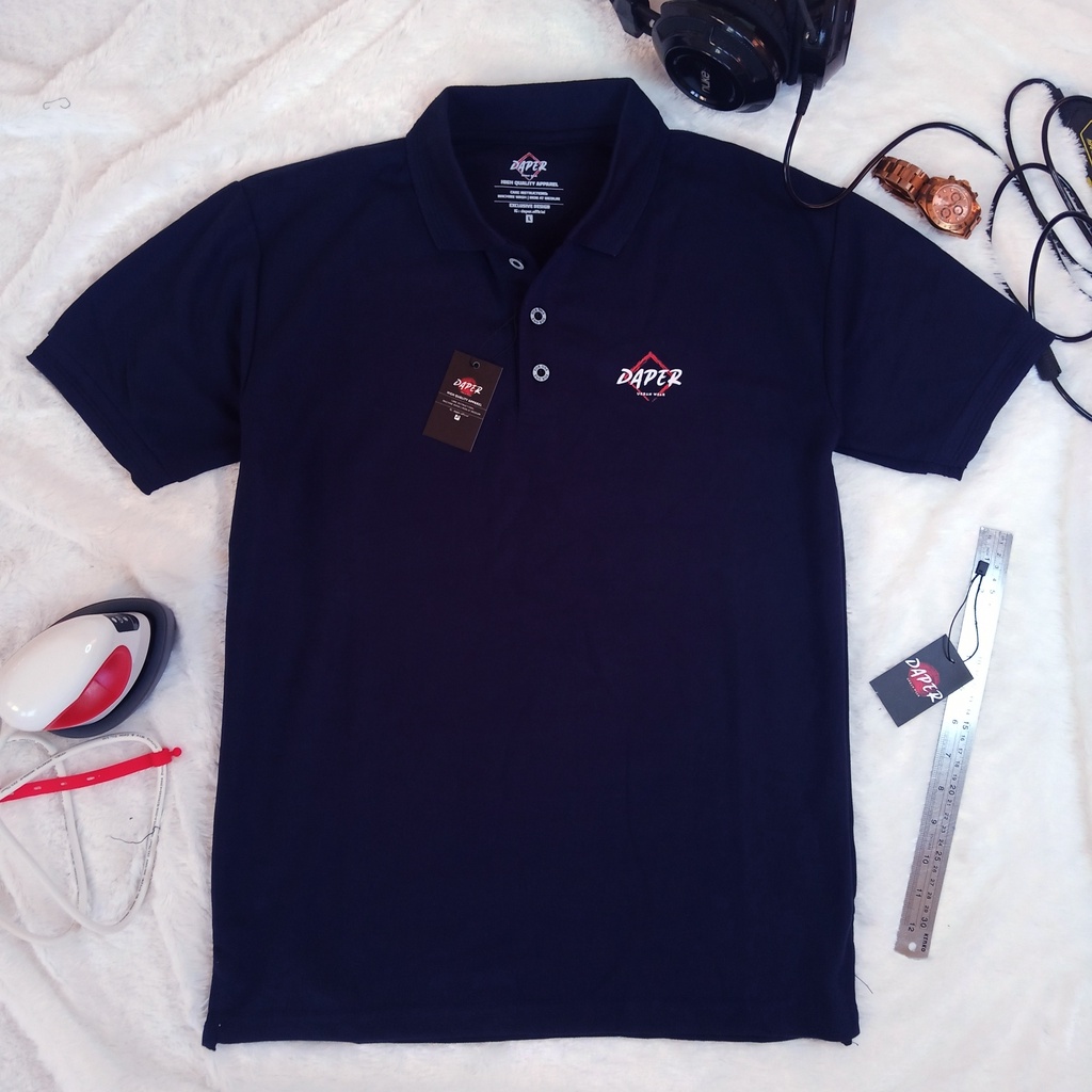 Kaos Kerah Pria Distro Polo Shirt Jumbo Big Size Motif Daper Uban Wear