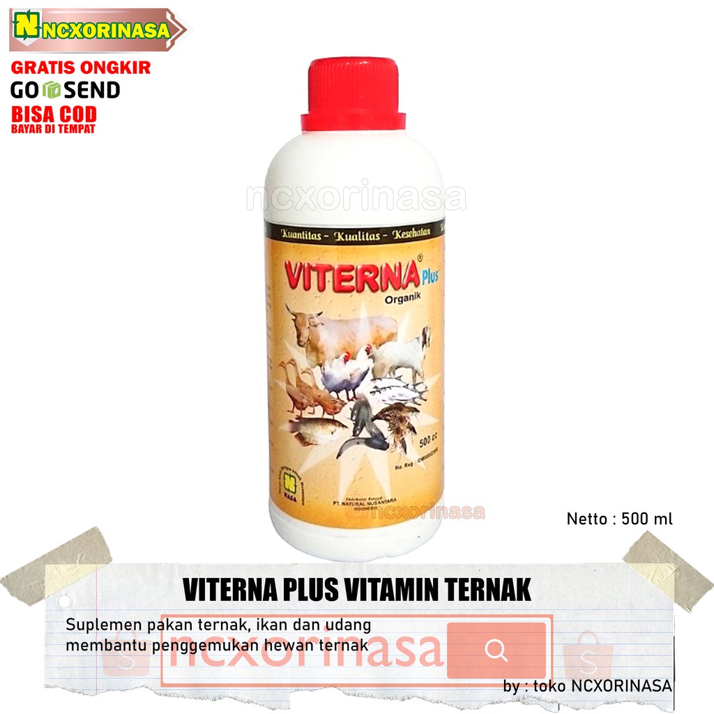 Viterna Plus nasa - Vitamin Ayam - vitamin ternak - penggemuk sapi - penggemuk kambing