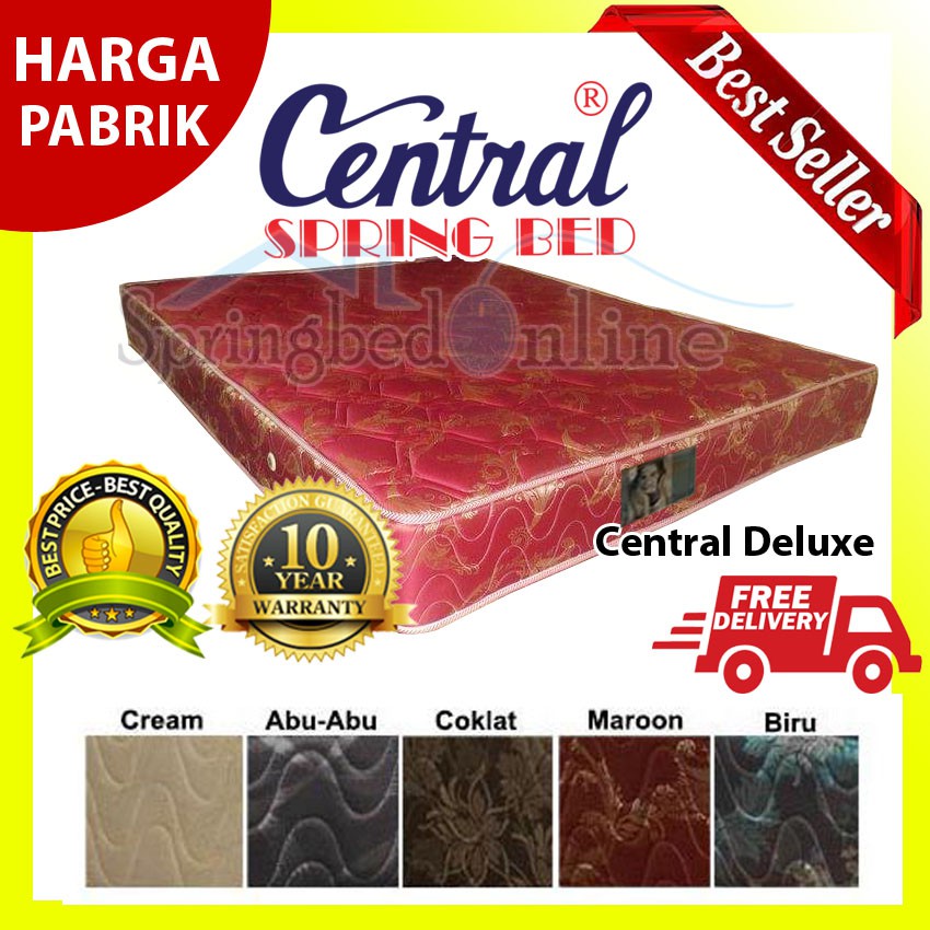 Matras Central Springbed Deluxe 200x200 - Kasur Saja 200 X 200 Harga Pabrik