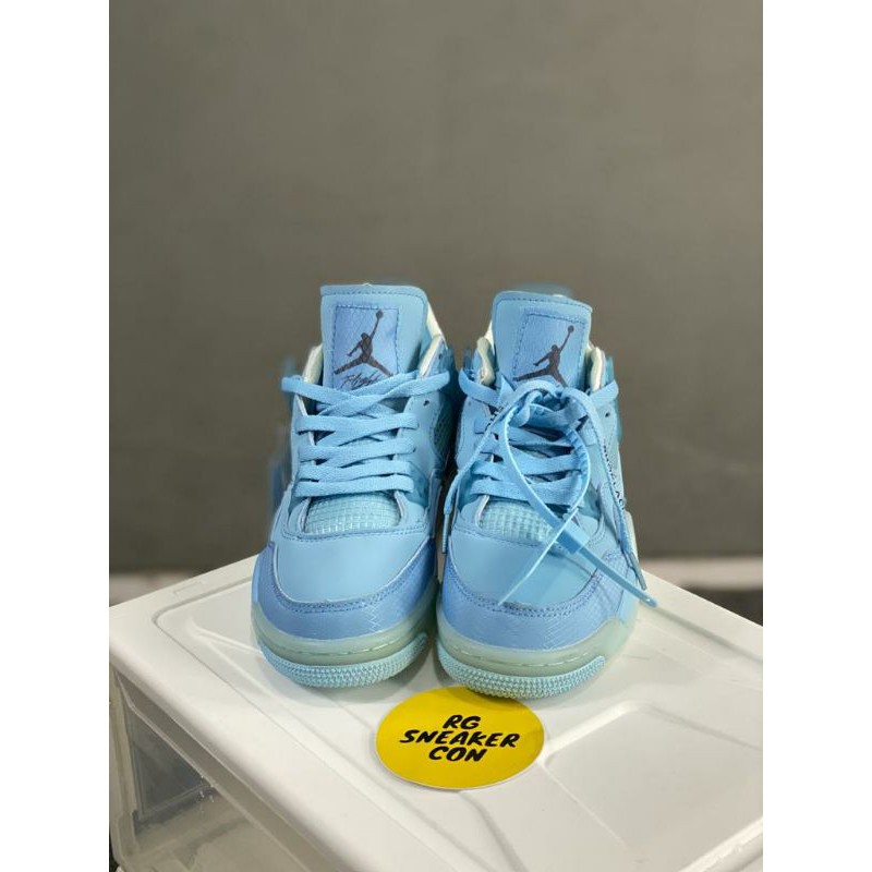 SEPATU NIKE AIR JORDAN 4 OFF WHITE BLUE