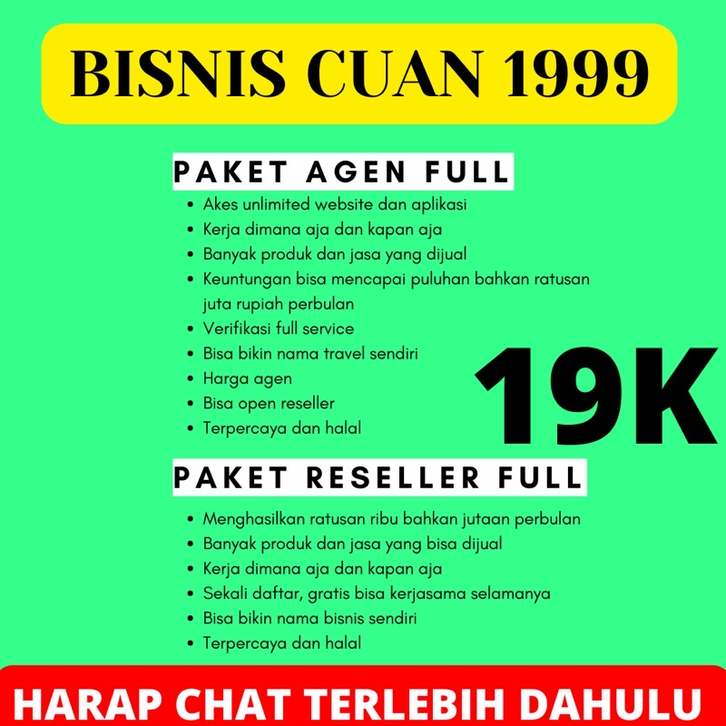 PAKET USAHA agen, PAKET USAHA reseller tiket pesawat, kuota atau paket data, pulsa, kereta api, hote